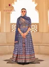 Blue Colour Ram-Sita By Rewaa Designer Wedding Wear Gown With Dupatta Manufacturers RSW-12